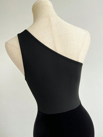 Summer Sexy Asymmetrical Neck Split Design Dress