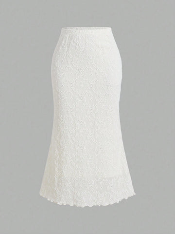 Summer Women's White Knitted Jacquard Vest & Cropped Top, Long Skirt Elegant Suit,Beach,Vintage