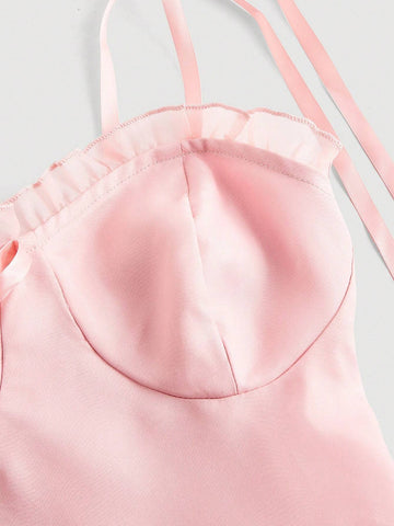 Vintage Light Pink Gorgeous 2in1 Dress With Detachable Multiple Skirts - Palace Style,Birthday