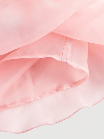 Vintage Light Pink Gorgeous 2in1 Dress With Detachable Multiple Skirts - Palace Style,Birthday