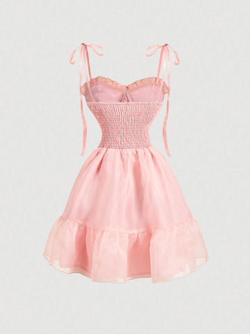 Vintage Light Pink Gorgeous 2in1 Dress With Detachable Multiple Skirts - Palace Style,Birthday