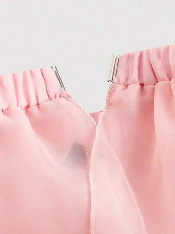 Vintage Light Pink Gorgeous 2in1 Dress With Detachable Multiple Skirts - Palace Style,Birthday