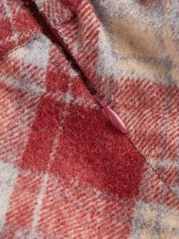 MOD Vintage Red And White Checkered Print Bodycon Elegant Retro Mini Skirt