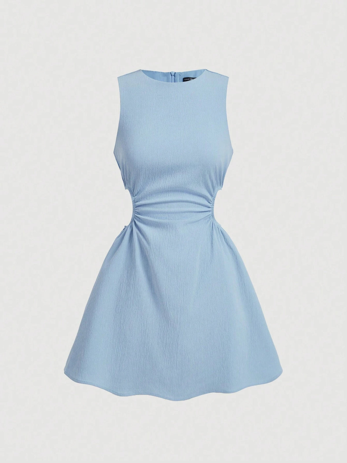 White Hollow Out Romantic Bubble Women's Dress