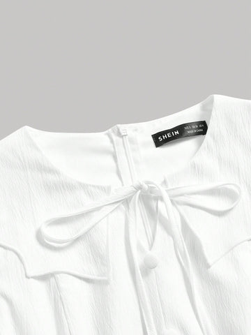 Women'S Cap Sleeve Tie-Front Dress
