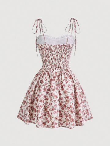 MOD Women'S Floral Print Spaghetti Strap Dress