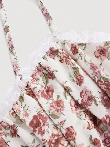 MOD Women'S Floral Print Spaghetti Strap Dress