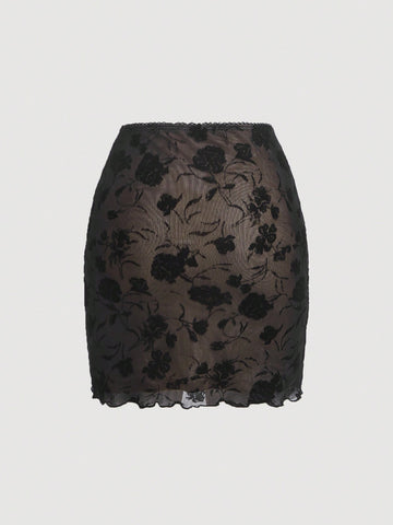 Women'S Floral Printed Spaghetti Strap Tank Top And Skirt Set