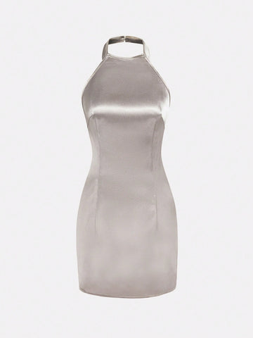 MOD Women'S Halter Backless Dress