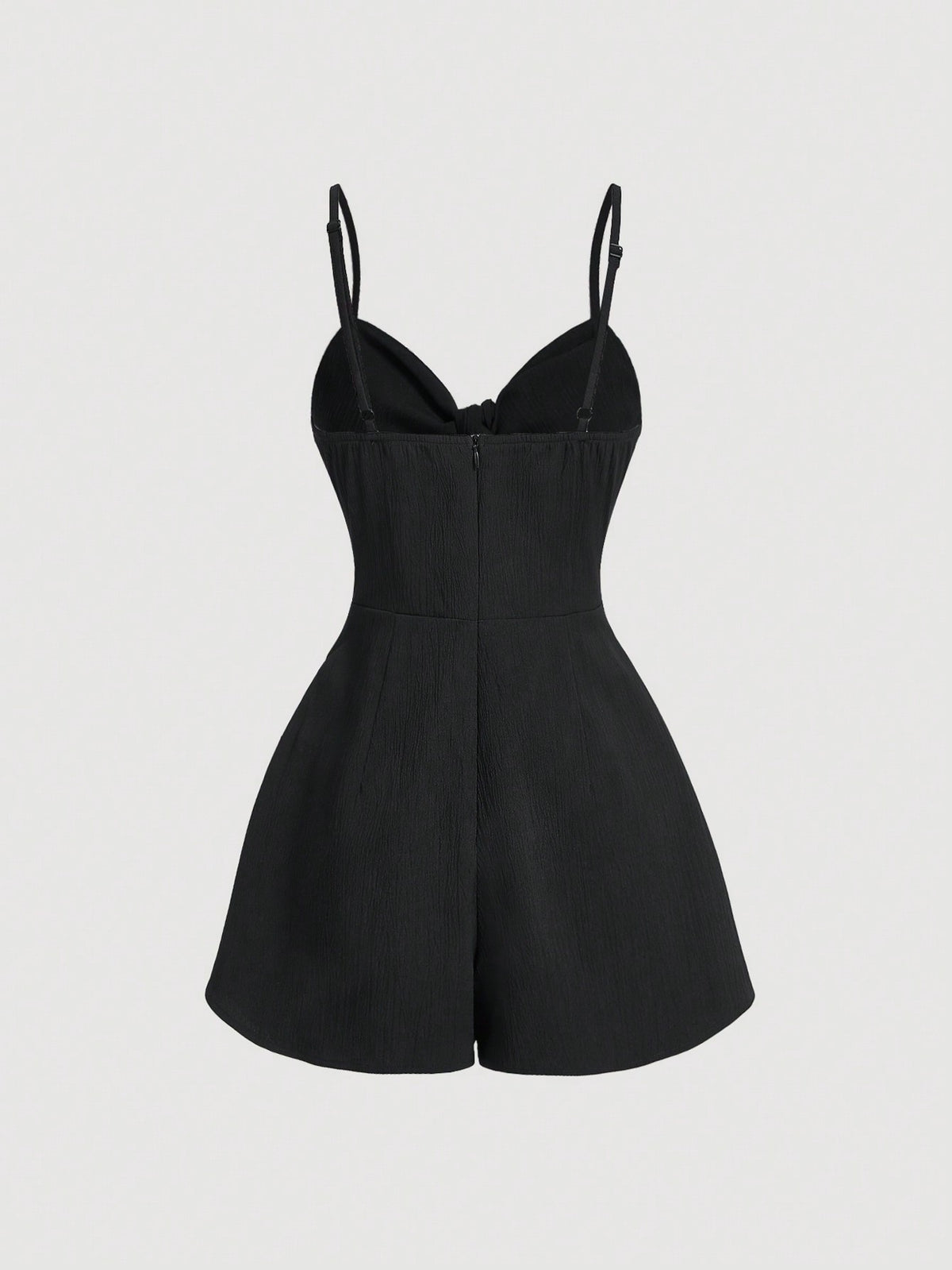 Women'S Knotted Front Strap Romper Shorts