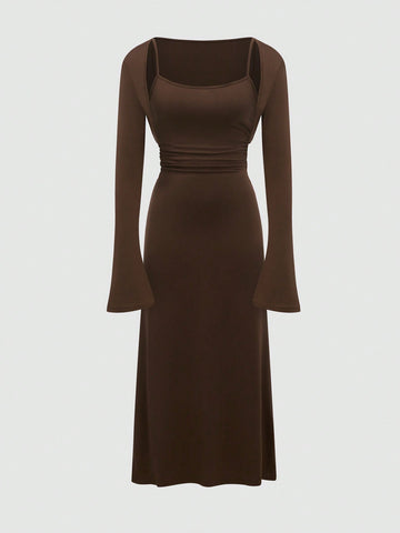 Women'S Solid Color Casual Two-Piece Set