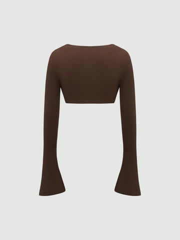 Women'S Solid Color Casual Two-Piece Set