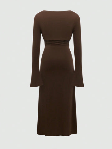 Women'S Solid Color Casual Two-Piece Set