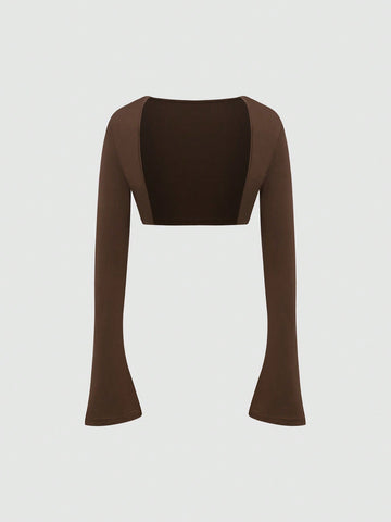 Women'S Solid Color Casual Two-Piece Set
