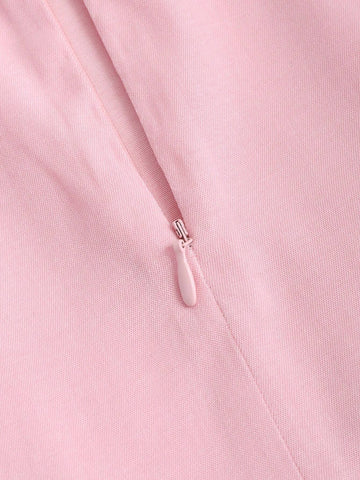 MOD Women Asymmetric Hem Ruched Mini Bodycon Skirt