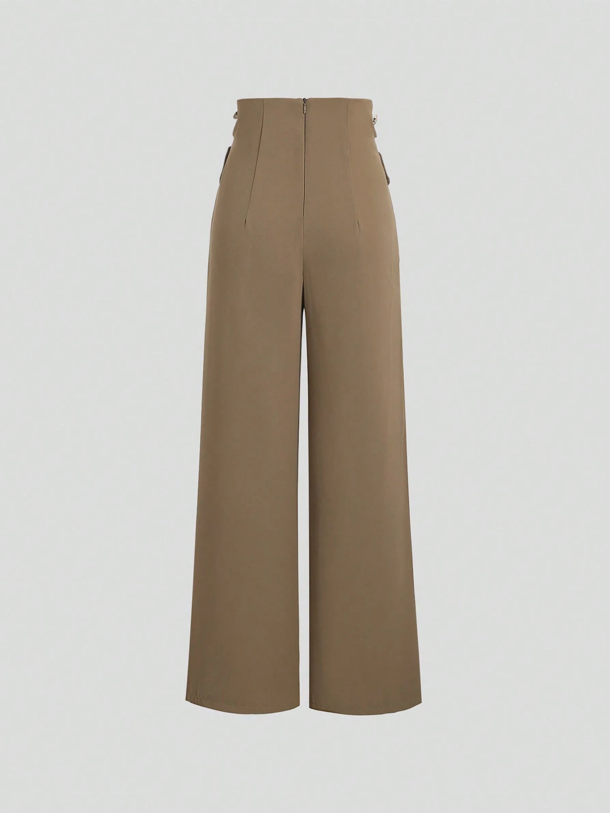 MOD Women Fashion Solid Color Cross Design Loose Long Pants