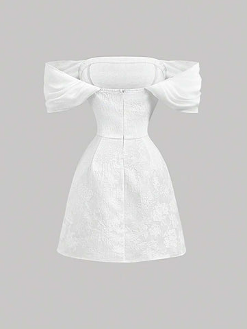 Women Off Shoulder Elegant Short Cocktail Dress, Dresses For Women Elegant,Spring