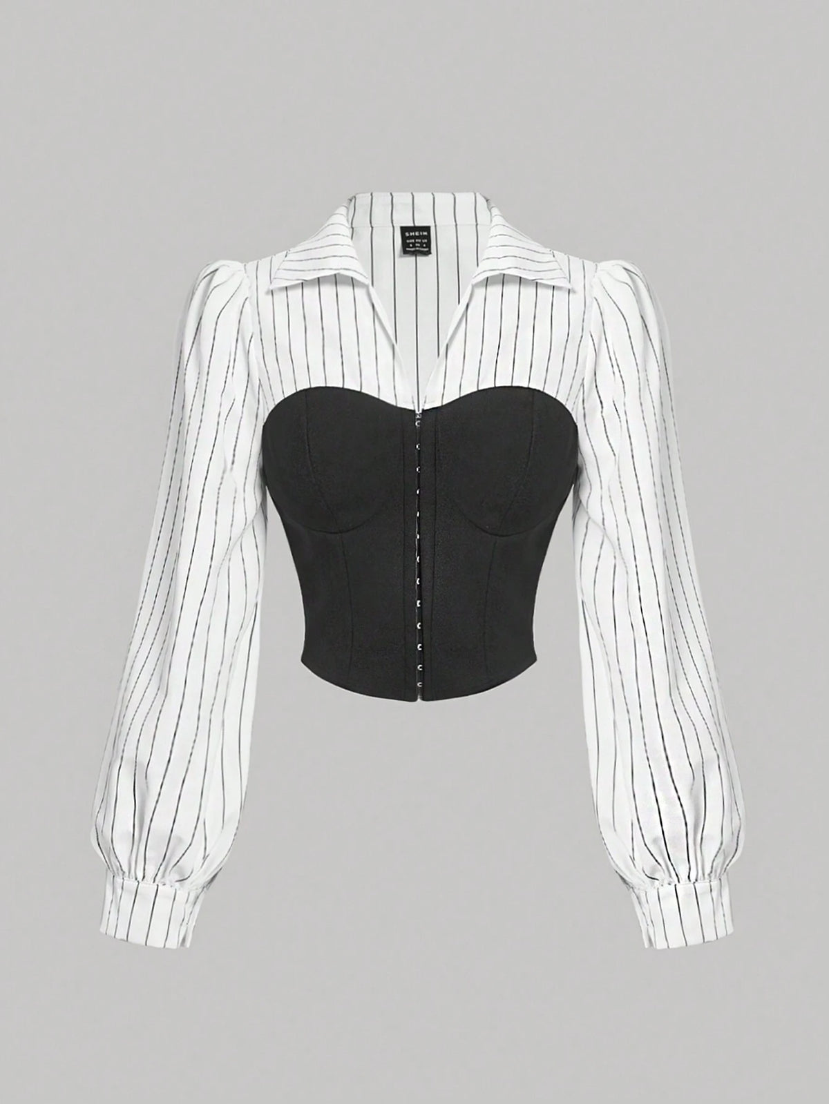 MOD Women's 2 In 1 Black And White Bra Top