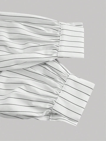 MOD Women's 2 In 1 Black And White Bra Top