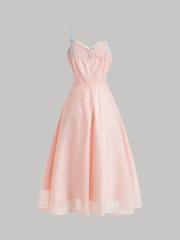 MOD Women's Butterfly Bowknot Sleeveless Maxi Dress