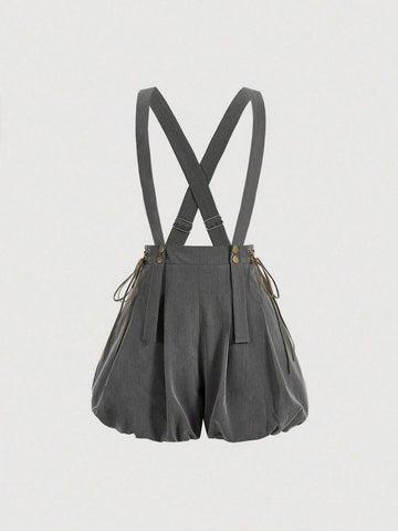 Women's Cross Back Tie Waist Eyelet Romper