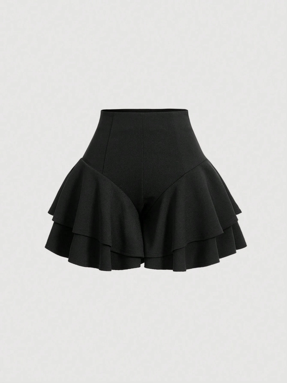 MOD Women's Double Layer Ruffle Hem Shorts