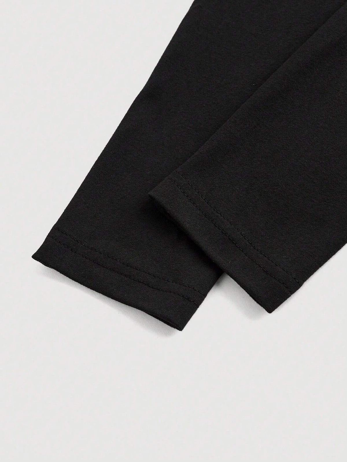 Women's Fitted Red And Black Color Block Long Sleeve T-Shirt