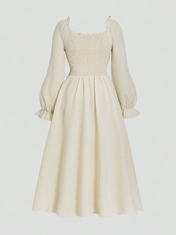 MOD Women's Floral Patchwork Drawstring Waist Dress