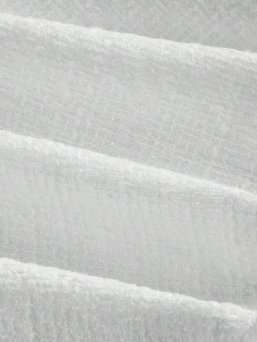 Women's Front Button Decor Halter Elegant White Midi Dress