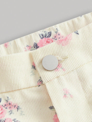 MOD Women's Full Print Button Design Pants