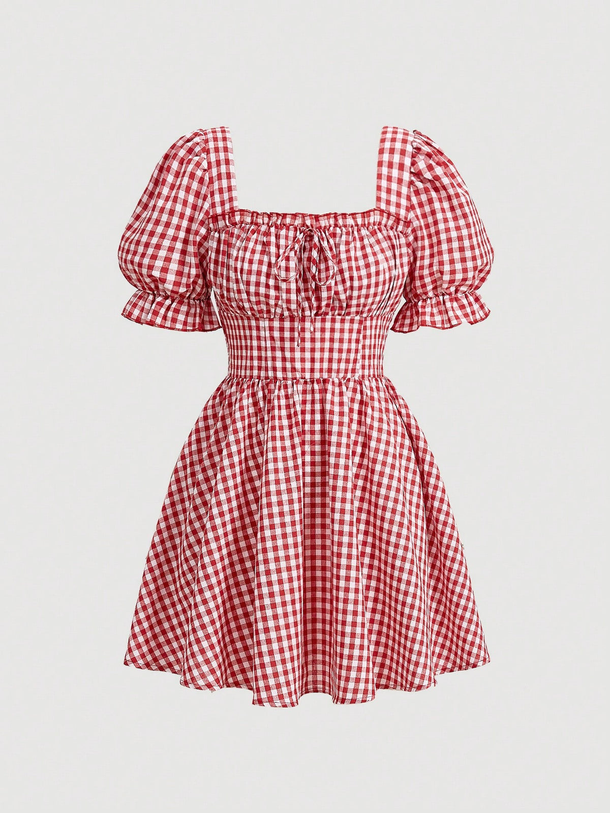 MOD Women's Gingham Knot Front Dress