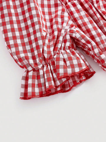 MOD Women's Gingham Knot Front Dress
