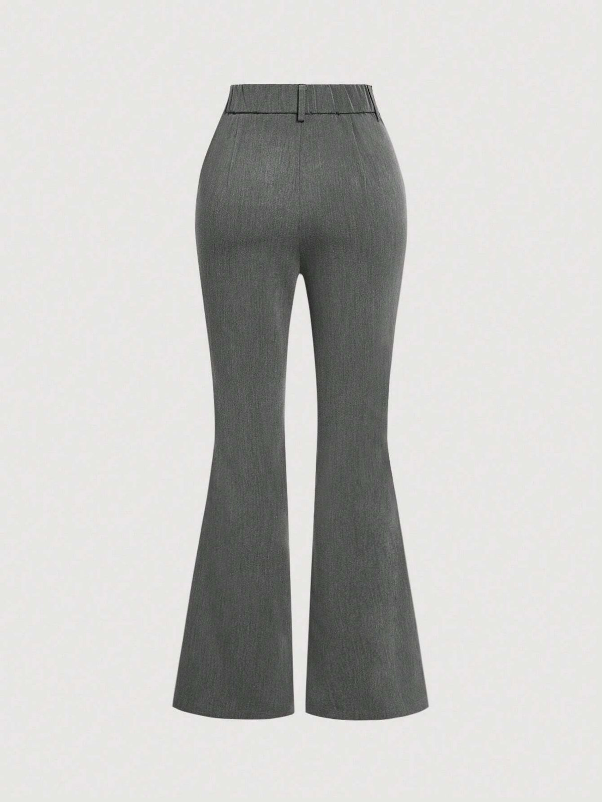 MOD Women's Grey Low Waist Pocket Skinny Flared Pants,Fall/Winter Women Bottoms,New Year Eve,Halloween,Christmas,Preppy,Office,Work,Thanksgiving