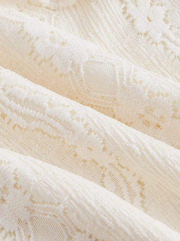 Women's Off Shoulder Ruffle Jacquard T-Shirt, Patchwork Chiffon Hem Fish Tail Skirt 2pcs/Set