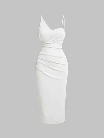 Women's Plain Simple Daily Pleated Dress