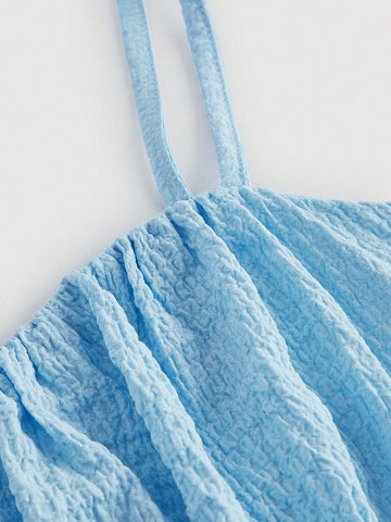 Women's Pleated Spaghetti Strap Jumpsuit