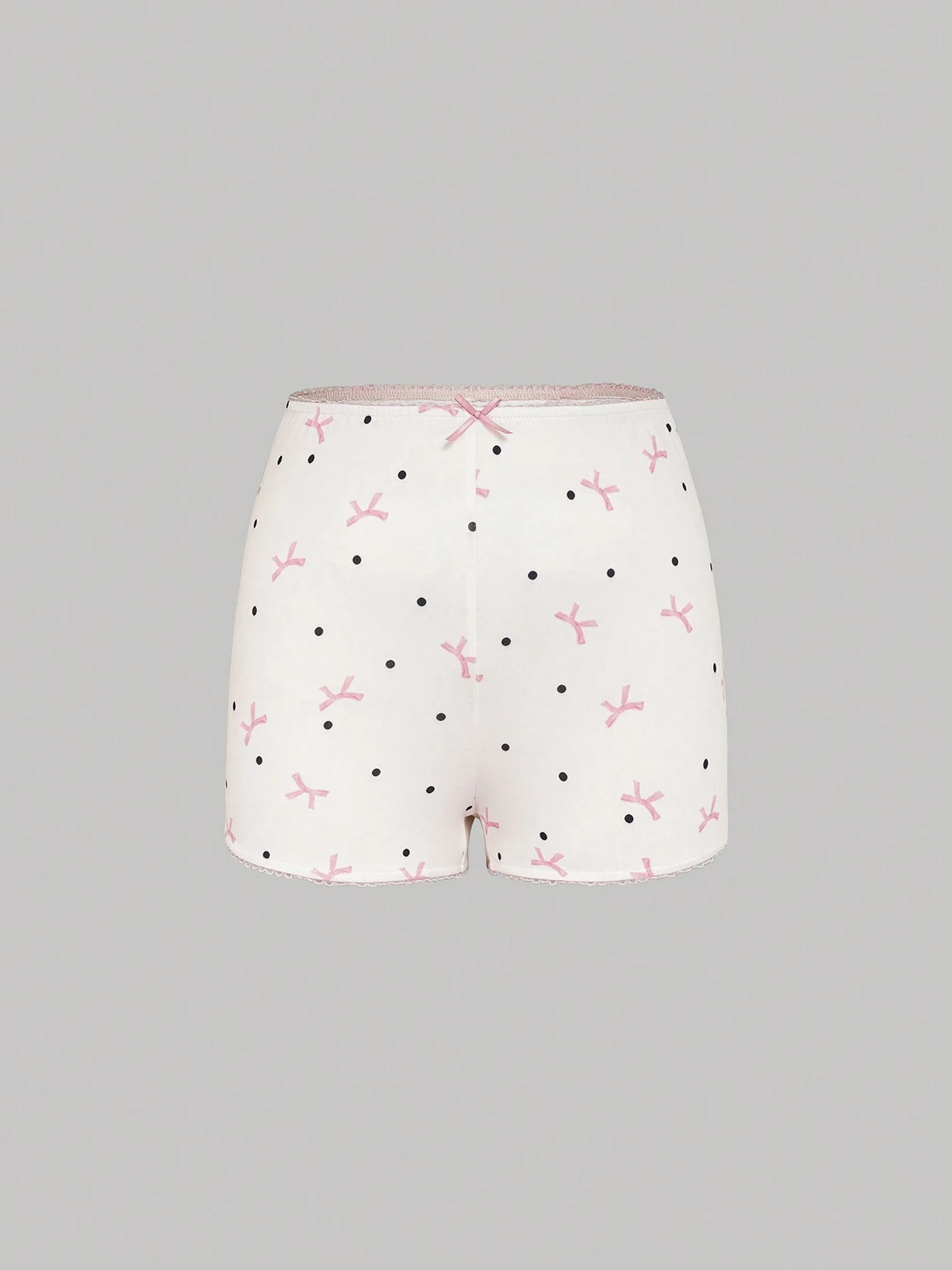 MOD Women's Polka Dot Bow Tie Printed Casual Shorts