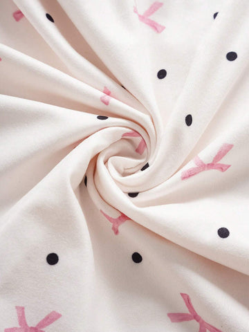 MOD Women's Polka Dot Bow Tie Printed Casual Shorts