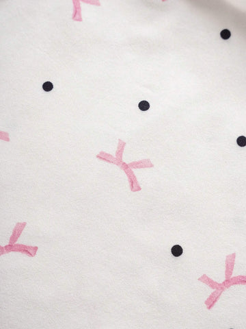 MOD Women's Polka Dot Bow Tie Printed Casual Shorts