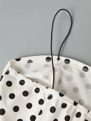 Women's Polka Dot Spaghetti Strap Dress