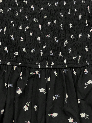 MOD Women's Ruffled Square Collar Ditsy Floral Lantern Sleeve Blouse, Spring/Summer