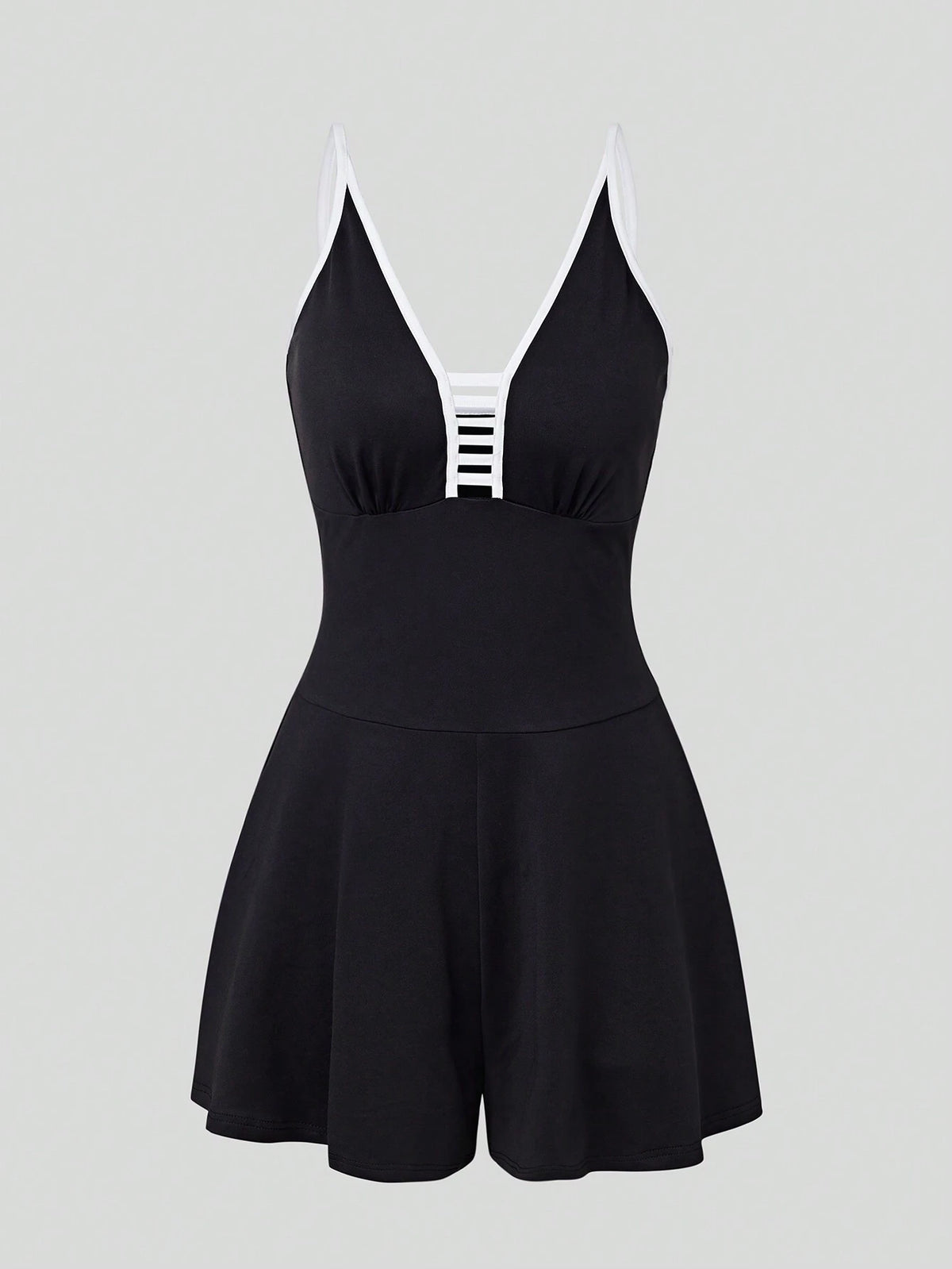 Women's Simple Color-Block Spaghetti Strap Jumpsuit