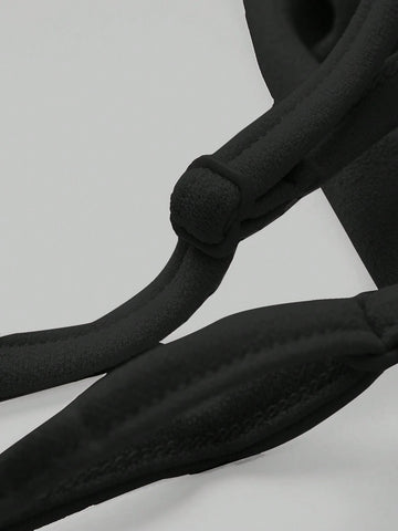 Minimalist Solid Color Crossover Strap Jumpsuit, Casual Everyday Wear