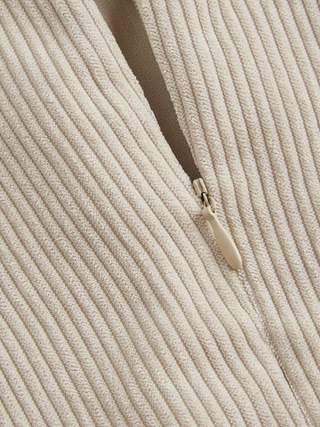 Women's Solid Color Front Tie Long Sleeve Casual Dress