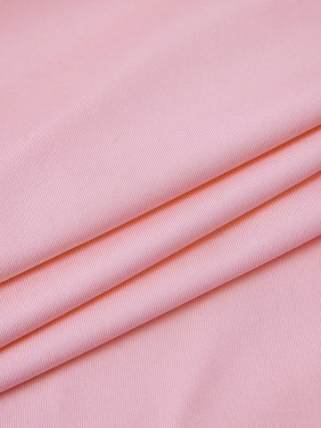 MOD Women's Solid Color Pleated Skirt With Ruffles And Trim Decoration