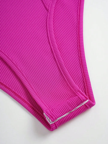 Women's Solid Color Strapless Bodysuit