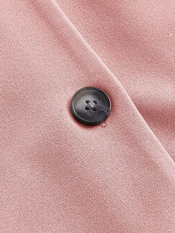 Women's Solid Color V-Neck Single-Breasted Casual Sleeveless Mini Dress