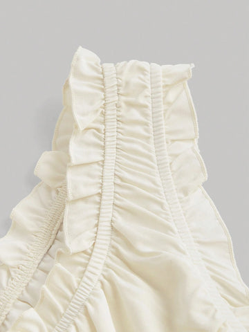 Women's Solid Color Waist Cinched Jumpsuit