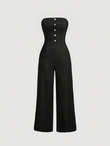 Women's Strapless Jumpsuit