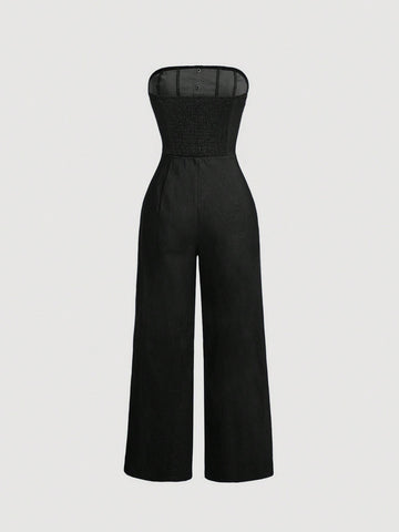 Women's Strapless Jumpsuit